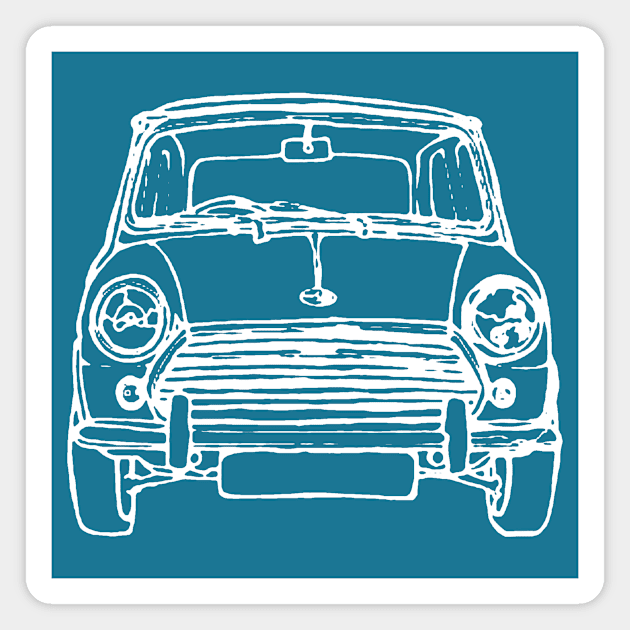 Mini cooper car Magnet by Jambo Designs